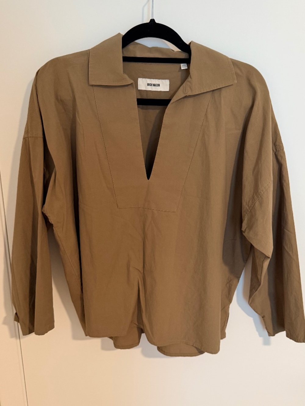 Buck Mason khaki mainstay cotton top